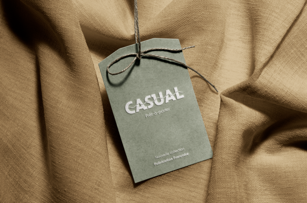 Création d'une étiquette pour la marque Casual (marque fictive) - Affirmez votre identité visuelle